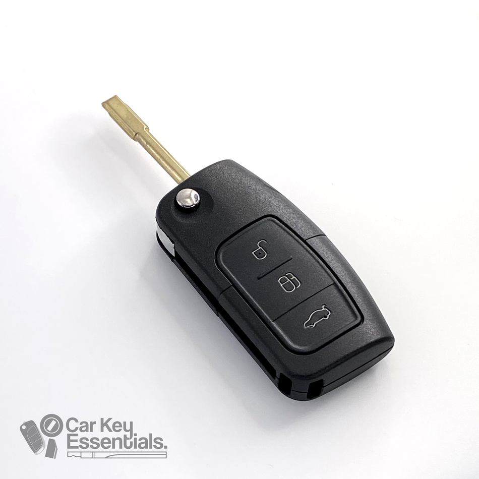 Ford / Focus / Mondeo / Fiesta / 3 Button Flip Remote Key Shell (FO21 / Tibbie )