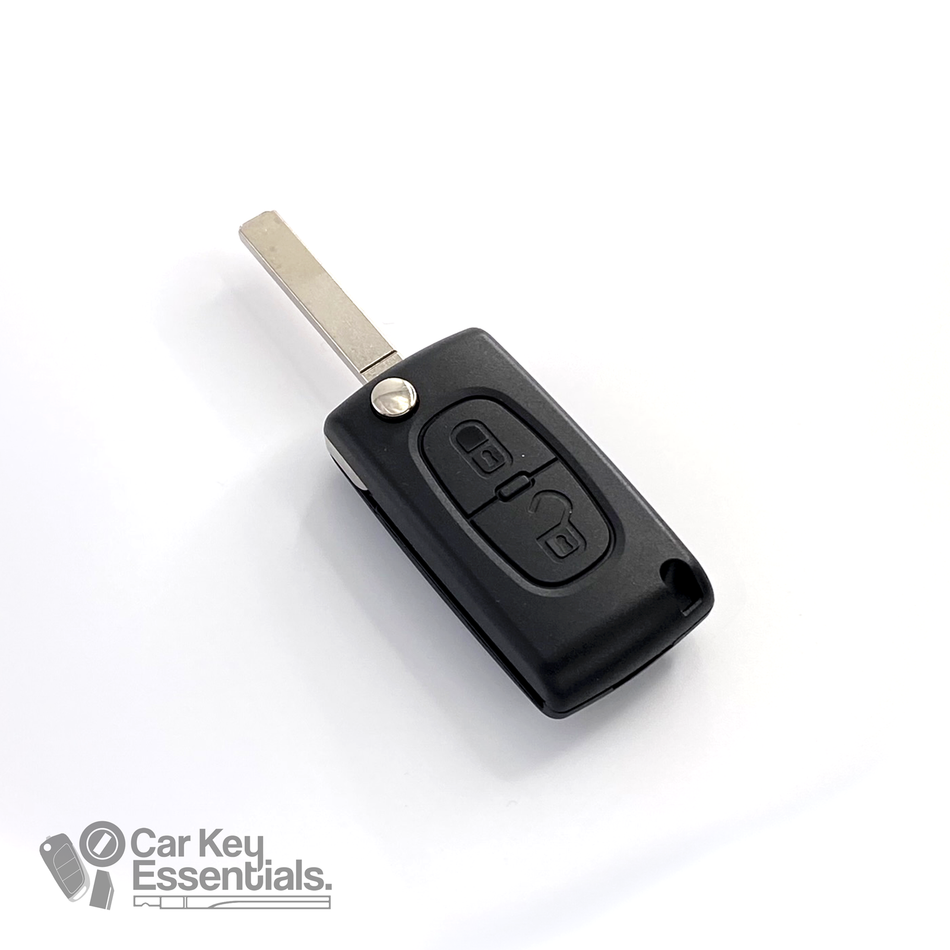 Peugeot / Citroen / VA2  - 2 Button Flip Remote Shell